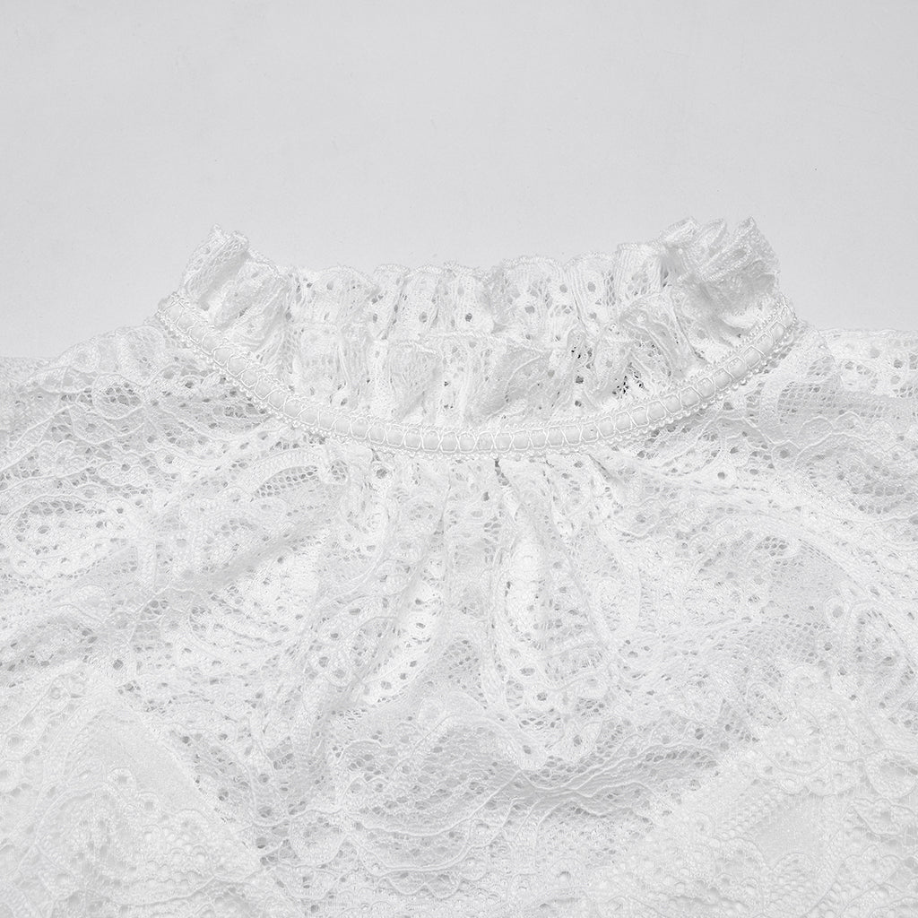 OT-963TCF Gothic Lace T-Shirts Vintage Black Long Sleeve Elegance - Image 16