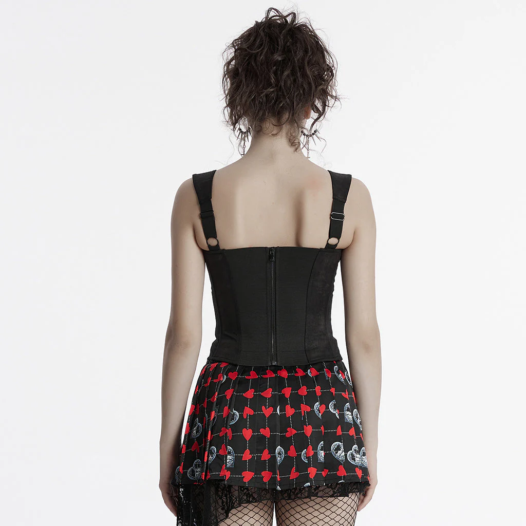 OT-965DDF Gothic Corset Vintage Lace Up Push Up Bustier Top - Image 24