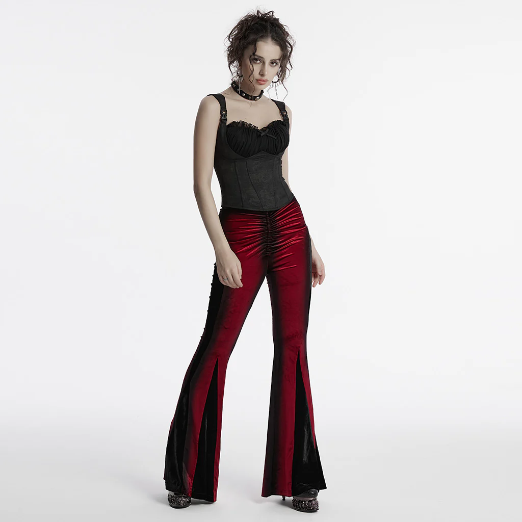 OT-965DDF Gothic Corset Vintage Lace Up Push Up Bustier Top - Image 5