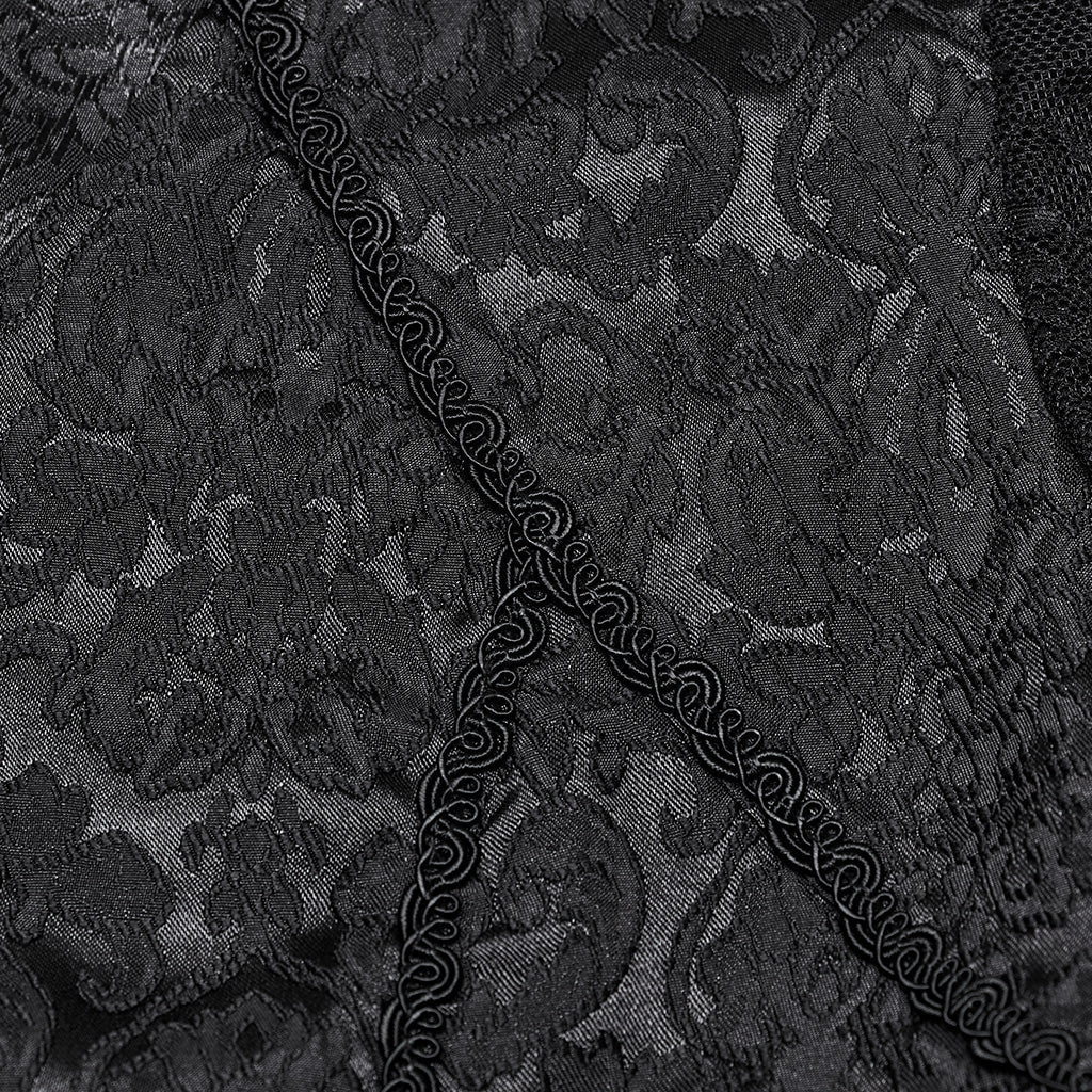 OY-1705CCF Victorian Inspired Gothic Jacket with Intricate Lace Details - Image 18