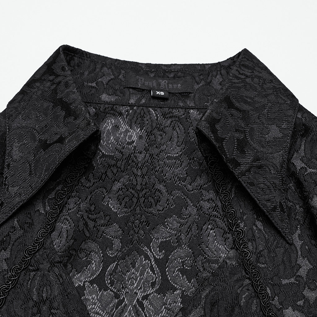 OY-1705CCF Victorian Inspired Gothic Jacket with Intricate Lace Details - Image 27