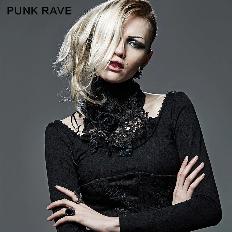 S-149 Palace Asymmetric Gothic Accessories Fake Shirt Collar