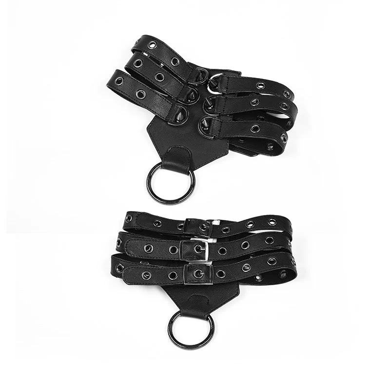 WS-241 Personality Punk Accessory Leather Collar With Adjustable Buckle - Image 4