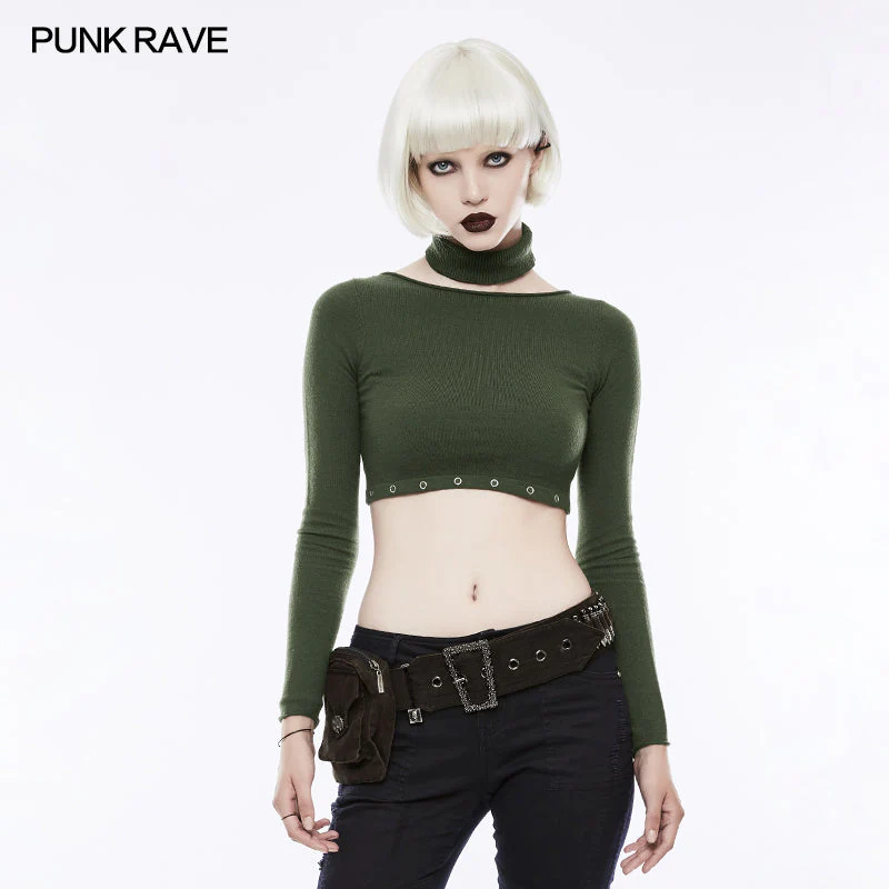 WS-245 Personality Punk Accessory Removable Belt With Vertical Bag - Image 8