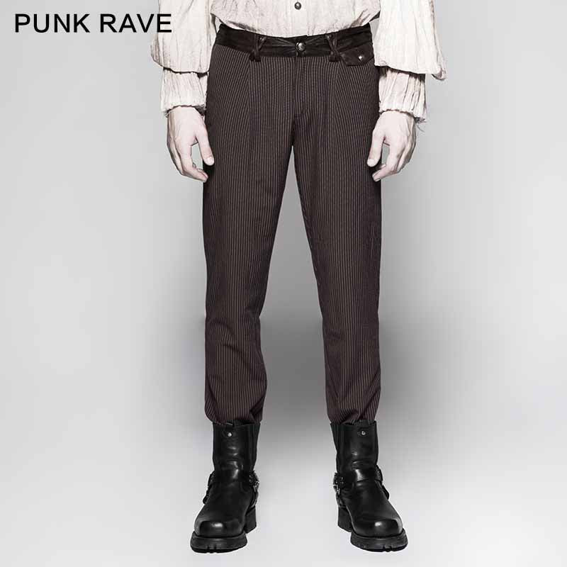 K-287 Pinstripe Simple Fitness Chino Punk Pants - Image 6
