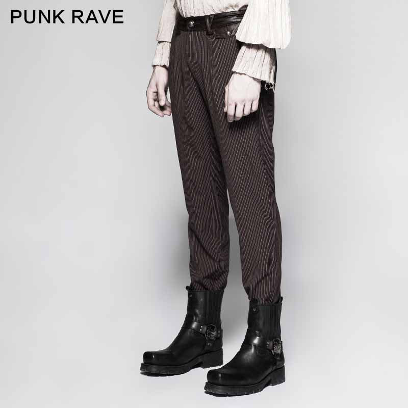 K-287 Pinstripe Simple Fitness Chino Punk Pants - Image 7