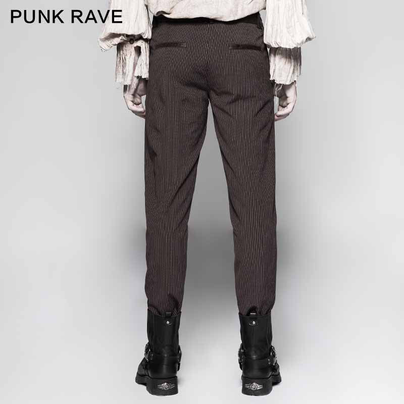 K-287 Pinstripe Simple Fitness Chino Punk Pants - Image 8