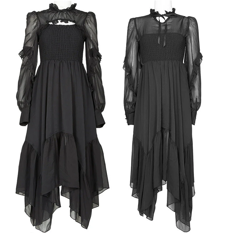 OPQ-933LQF Printed chiffon long dress - Image 4