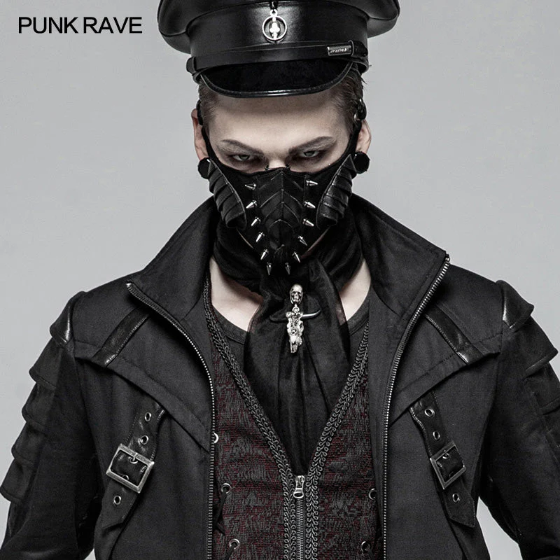 WS-300 Punk Dark Mask For Male And Female With Studded Decoration - Image 2