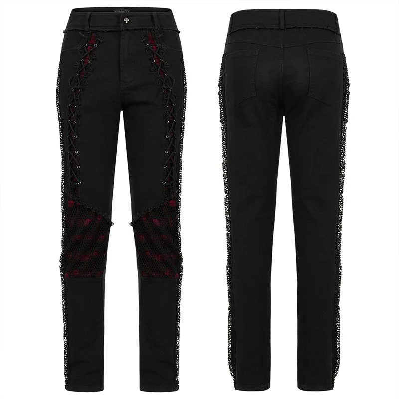 WK-472 Punk Elastic Woven Long Pant - Image 9