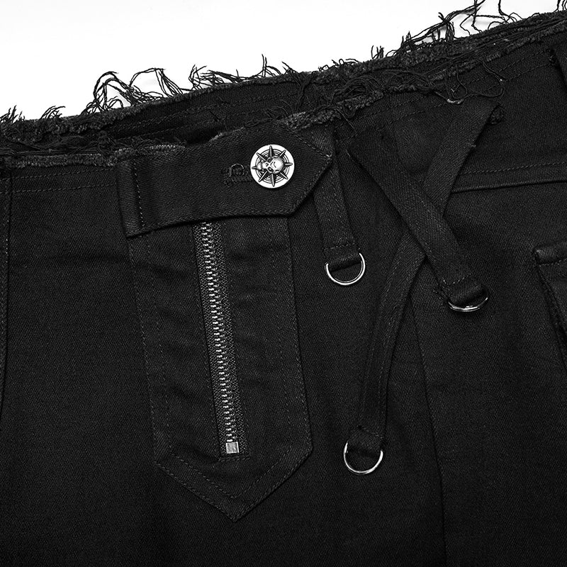 WK-505NCF Punk handsome low waist tight fit pants - Image 5