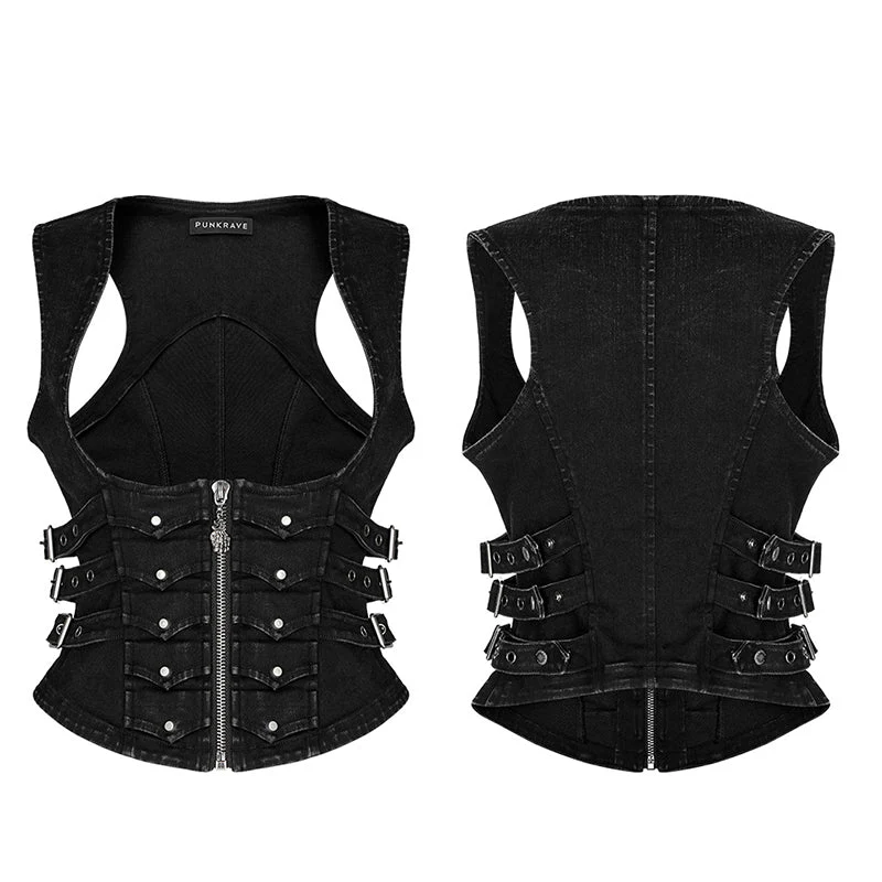 WY-1033DQF Punk handsome tight vest - Image 4