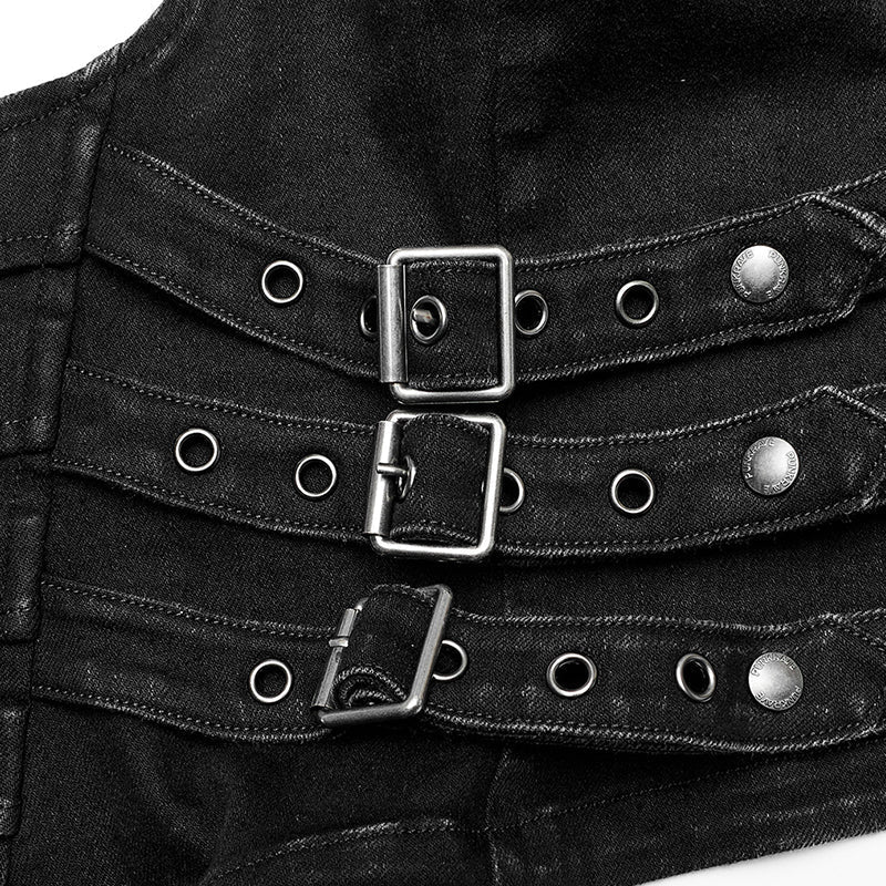WY-1033DQF Punk handsome tight vest - Image 5