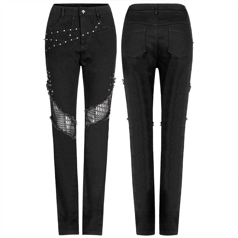 WK-495XCF Punk heavy metal denim trousers - Image 4