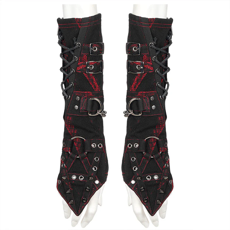 WS-479SSF Punk heavy metal open line gloves - Image 4