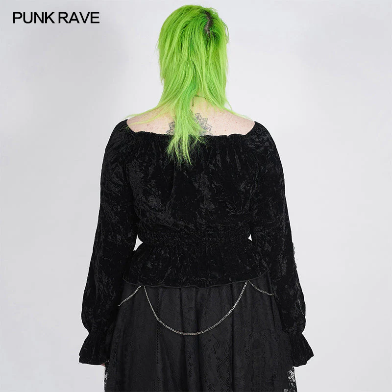 DT-675TCF Punk horizontal collar T-shirt - Image 3