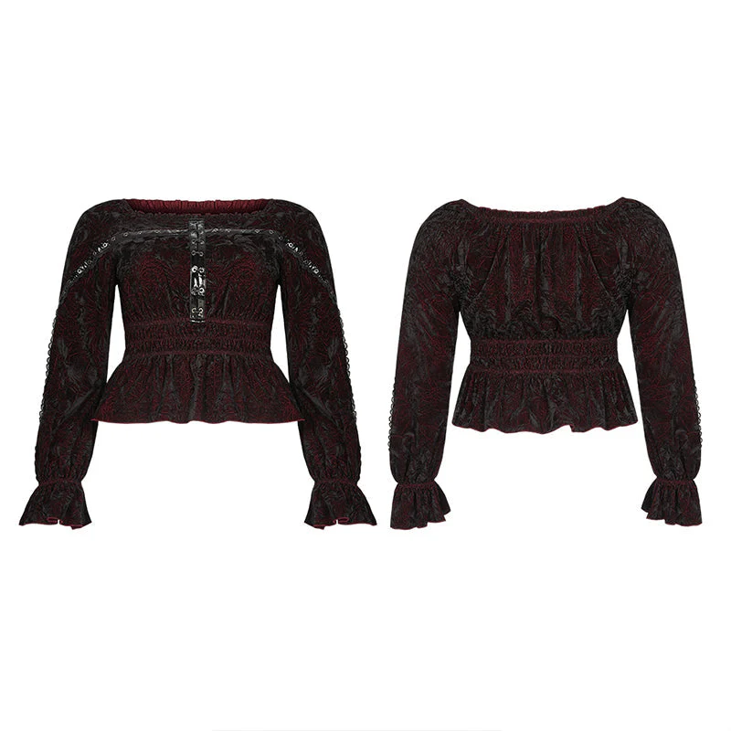 DT-675TCF Punk horizontal collar T-shirt - Image 9