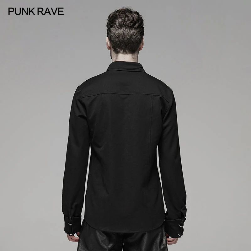 WY-1110CCM PUNK Light Metal Zipper Shirt - Image 2