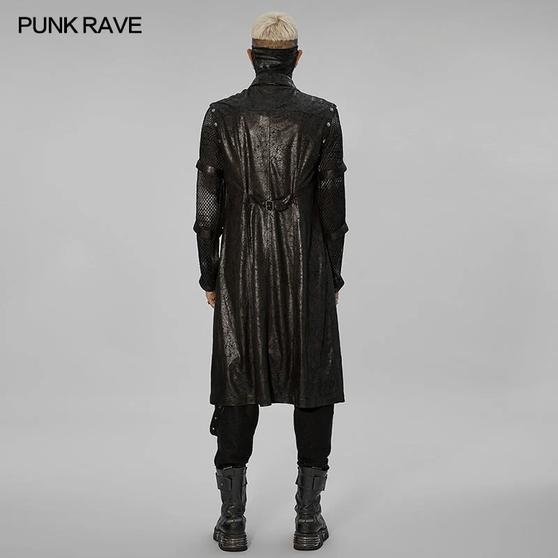 WY-1408XCM Punk personalized hollow out coat - Image 3