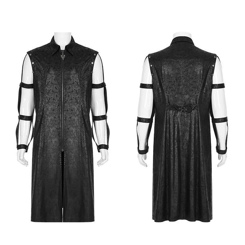 WY-1408XCM Punk personalized hollow out coat - Image 4