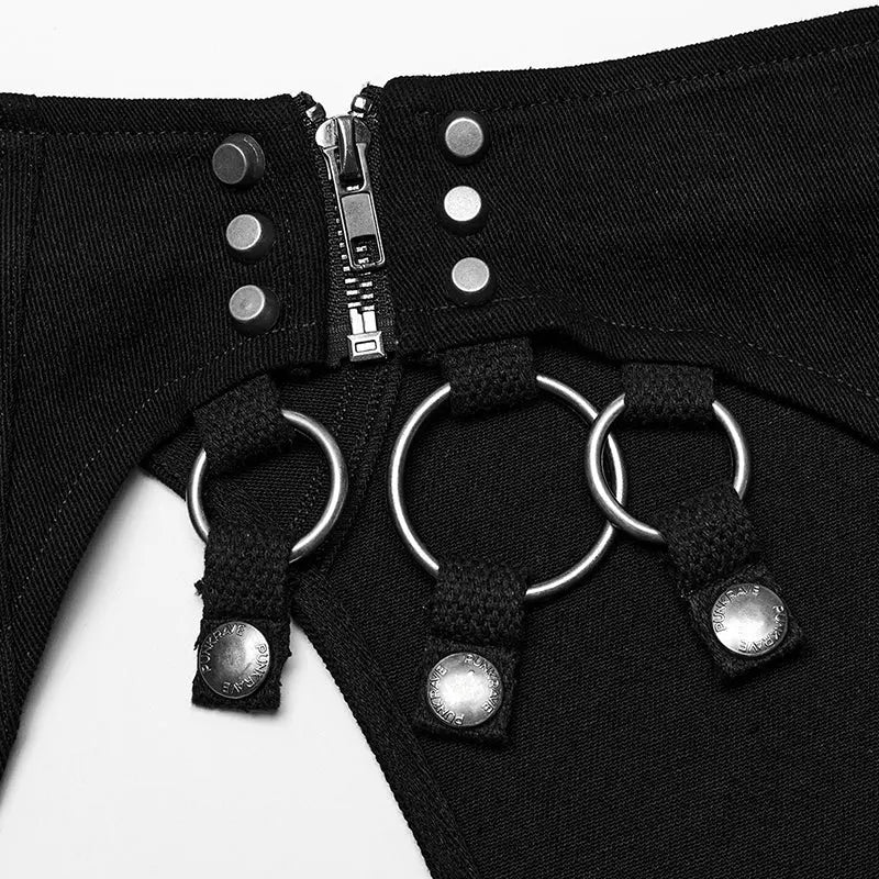 Punk Rave WK-618XDF Removable Strap Sexy Punk Stretch Fantasy Punk Cool Shorts Suit - Image 10
