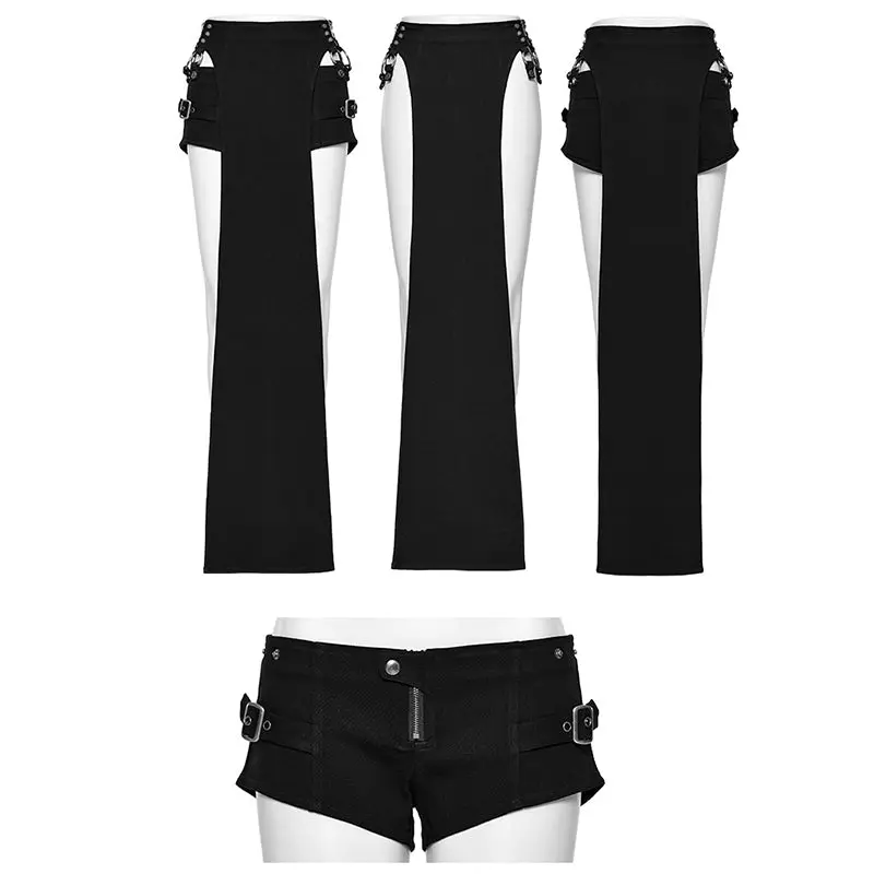Punk Rave WK-618XDF Removable Strap Sexy Punk Stretch Fantasy Punk Cool Shorts Suit - Image 4