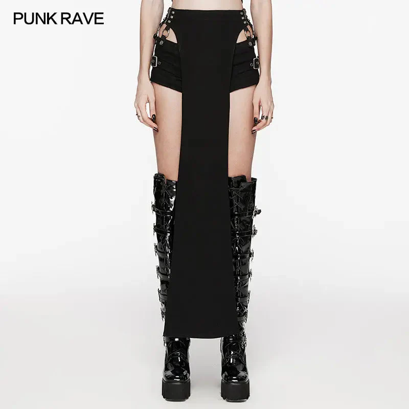 Punk Rave WK-618XDF Removable Strap Sexy Punk Stretch Fantasy Punk Cool Shorts Suit - Image 6