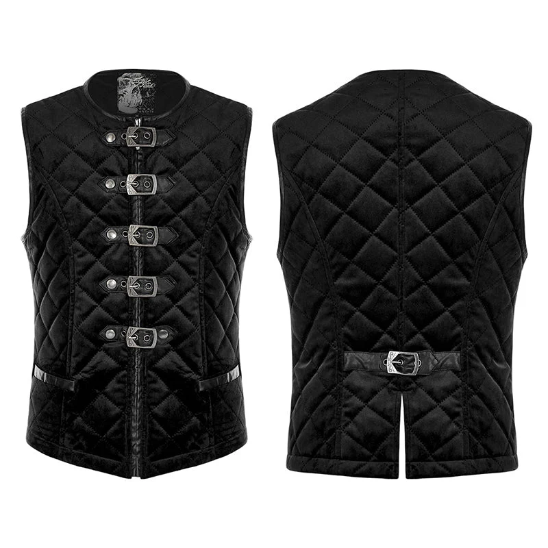 Punk Rave WY-1440MJM Inter-Cotton Warm Goth Vest - Image 4