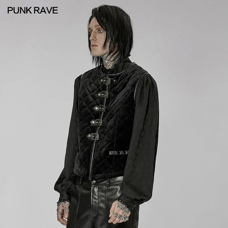 Punk Rave WY-1440MJM Inter-Cotton Warm Goth Vest - Image 7