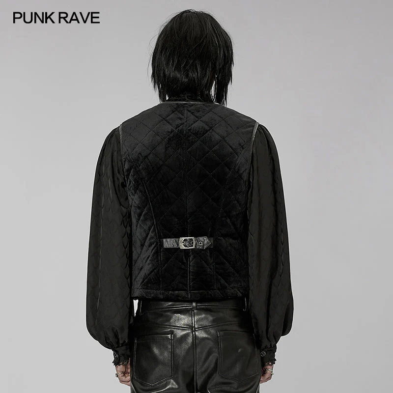 Punk Rave WY-1440MJM Inter-Cotton Warm Goth Vest - Image 8