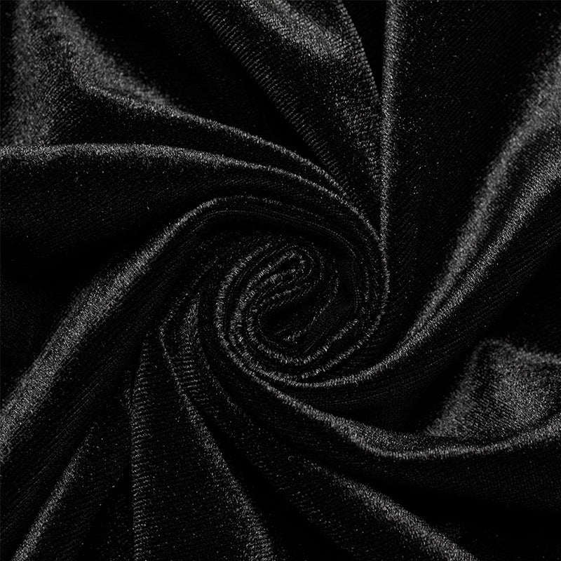 Punk Rave WY-1559DPM Ornate Fleece Velvet And Plush Goth Cloak - Image 5