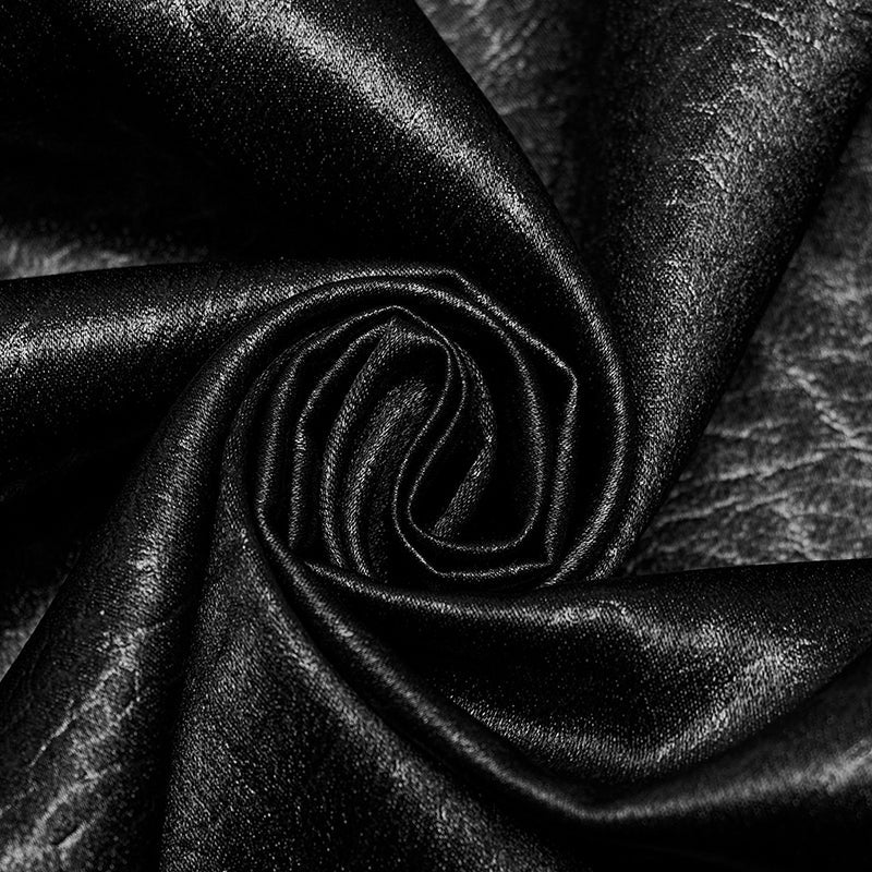 Punk Rave WY-1616CCM Rubberized Minimalist Goth Daily Mens Shirt - Image 10