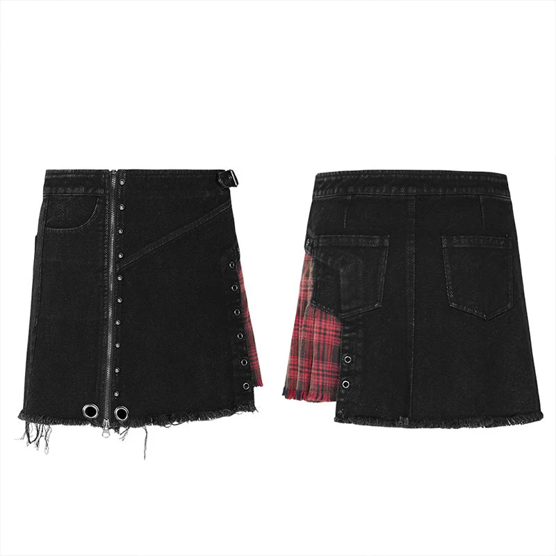 WQ-493BQF Punk rough short skirt - Image 4