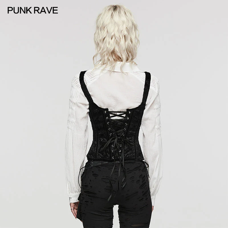 WS-556YDF PUNK Sexy Hollow Waist Corset - Image 8