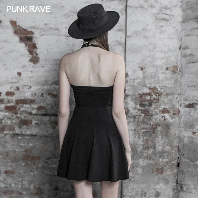 OPQ-509LQF Punk Sexy Short Sleeve Dress - Image 2