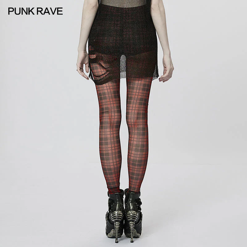 WK-539DDF Punk Simple colorful Leggings - Image 3