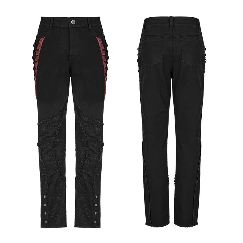 WK-553XCM Punk spider mesh pants - Image 4