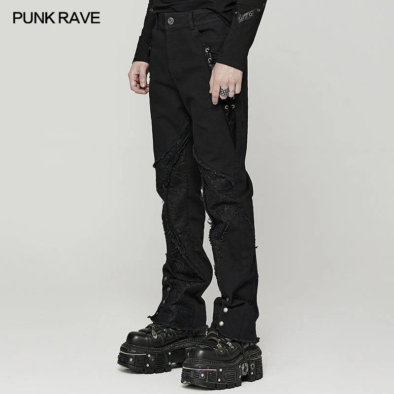WK-553XCM Punk spider mesh pants - Image 7
