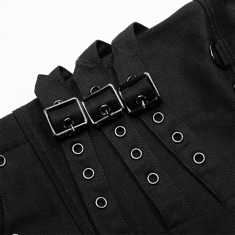 WK-469XCM Punk Straight Long Pants - Image 5