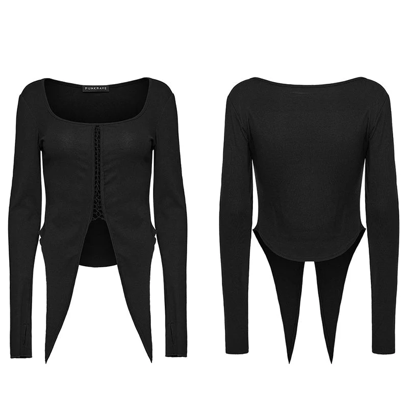 Punk Unique irregular Daily T-shirt - Image 4