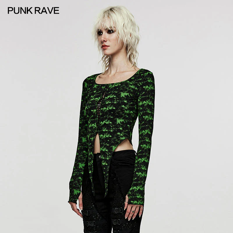 Punk Unique irregular Daily T-shirt - Image 7