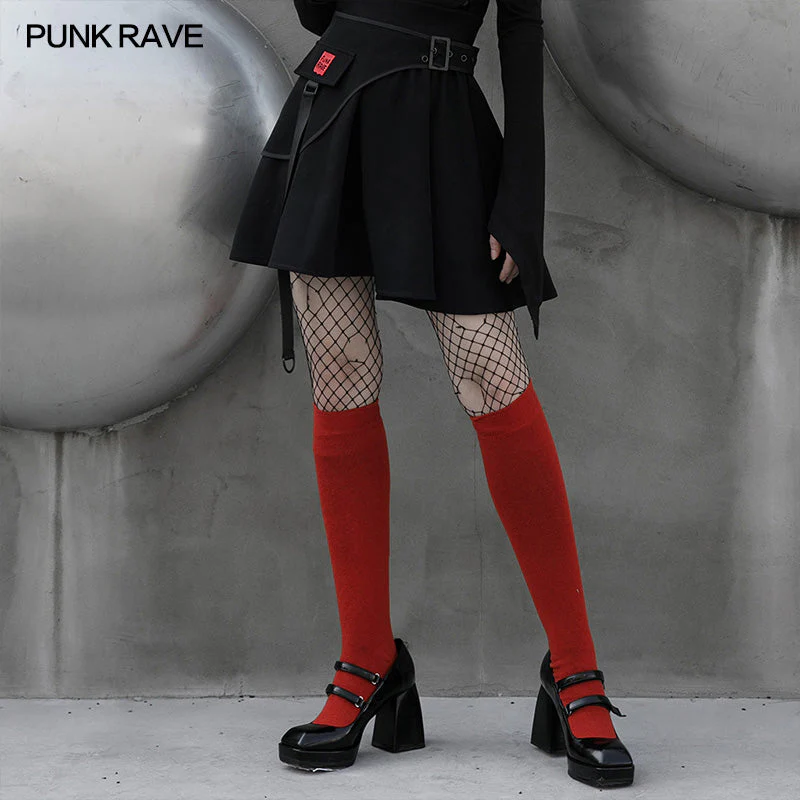 RQ-003BQ Punk waist-sealing pleated skirt - Image 6