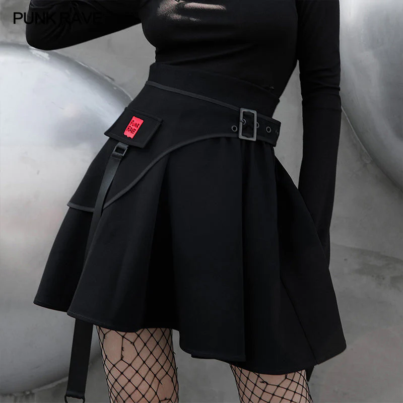 RQ-003BQ Punk waist-sealing pleated skirt - Image 7