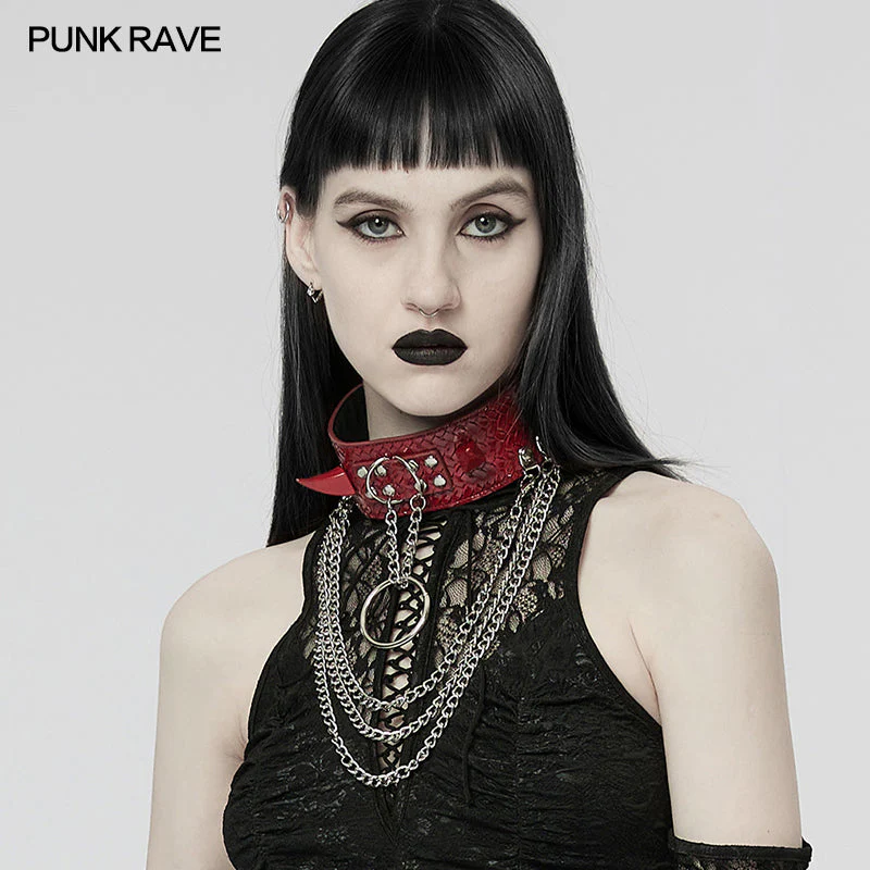 WS-539LHF Punk wild python grain choker - Image 8