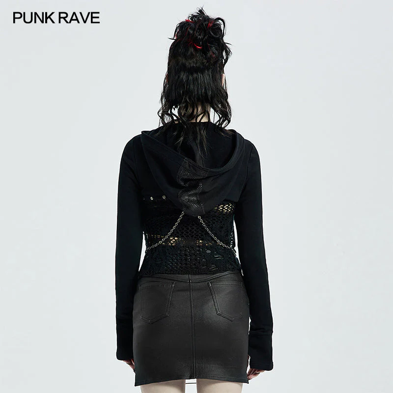 WY-1313XDF Punk Woven Short Coat - Image 3