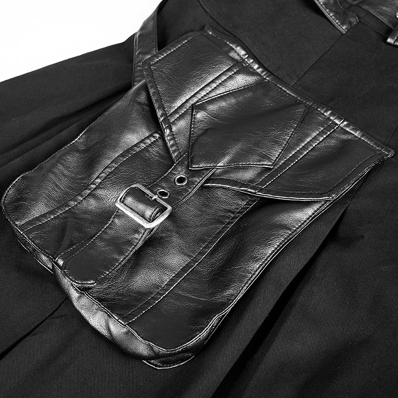 Q-319 Scottish Metallic Side Pockets Half Punk Skirt - Image 5