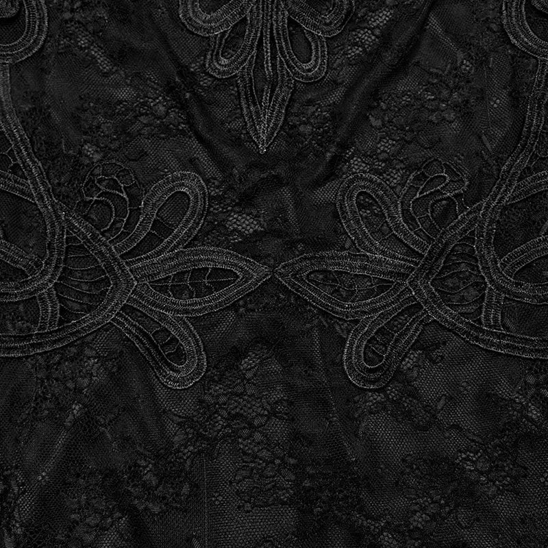 Sexy Mystery WQ-698LQF Goth Formal Party Elegant Lace Dress - Image 10