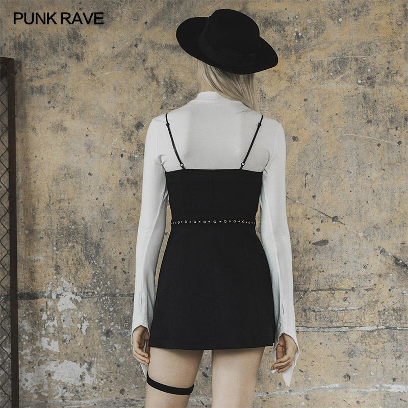 OPQ-656LQF Sexy punk street slip dress - Image 3