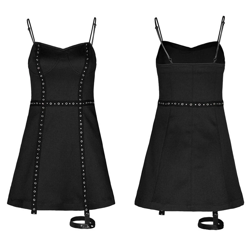 OPQ-656LQF Sexy punk street slip dress - Image 4
