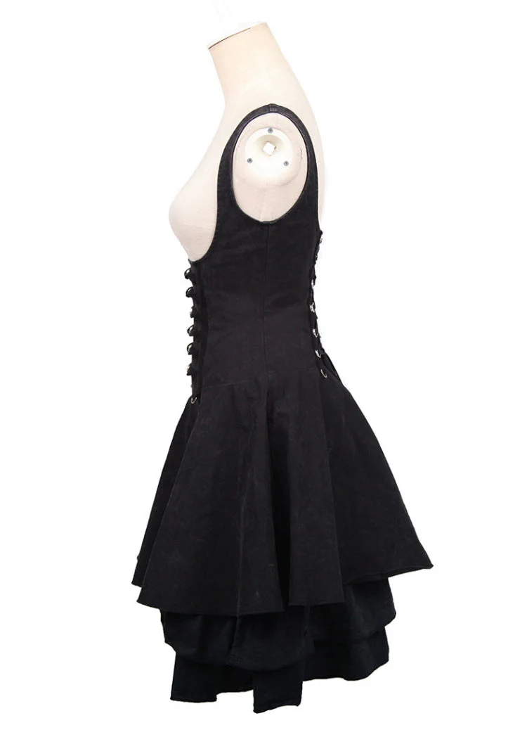 Q-239 Sexy Simple Long Skinny Gothic Dresses With Skull Decoration - Image 5